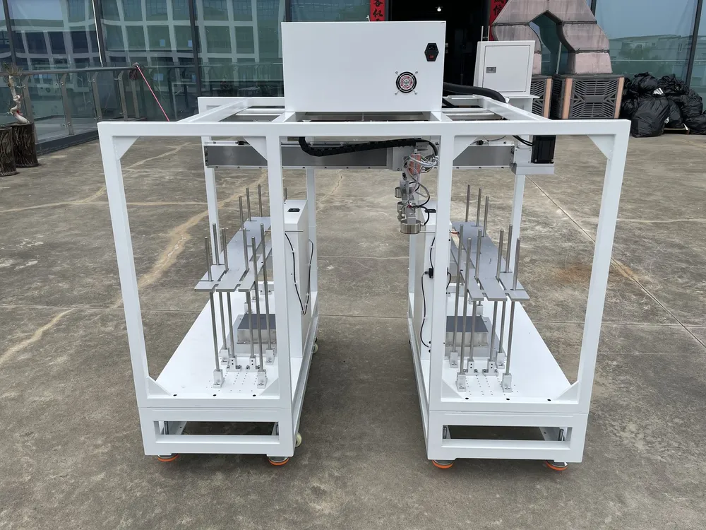 Dual-Station Automatic Loading and Unloading Unit — Rear view of both stations