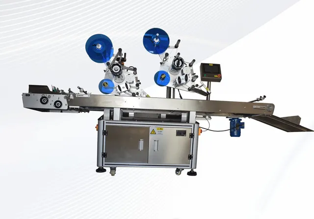 Card-Dispensing Dual-Head Labeling Machine — Card-dispensing dual-head labeling machine (custom build)