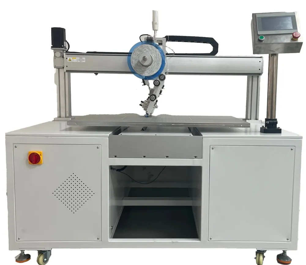 Floor-Standing 2-Axis Tape Applicator — Floor-standing 2-axis tape applicator