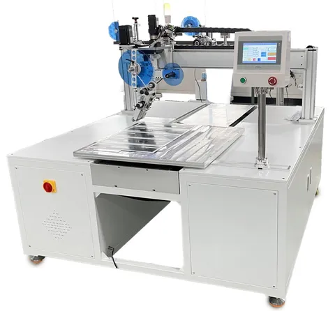 Floor-Standing Rotary-Head Tape Applicator — Floor-standing rotary-head tape applicator