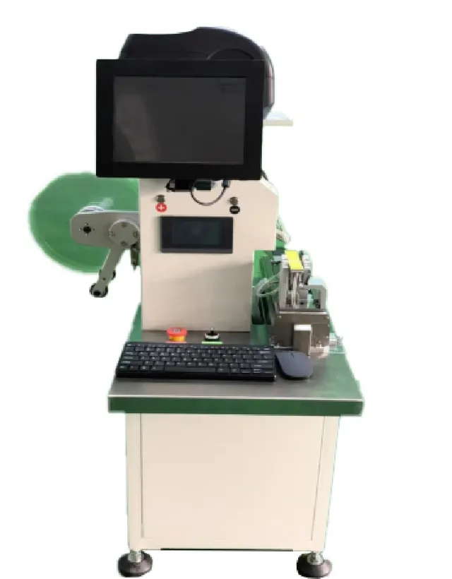 Semi-Automatic Print-and-Fold Cable Labeling Machine — Print-and-fold cable labeling machine with display and printer
