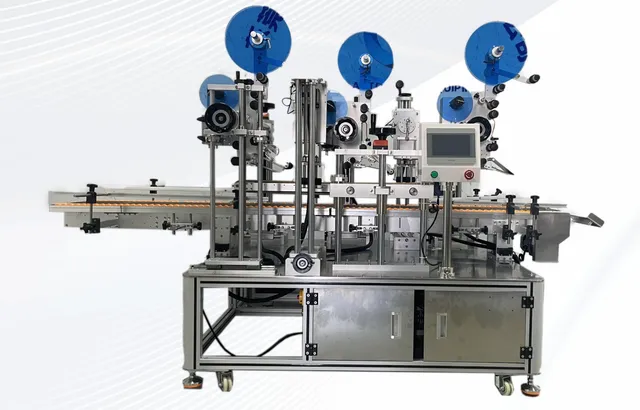 Three-Head Flat Surface Labeling Machine — Three-head flat surface labeling machine (custom build)