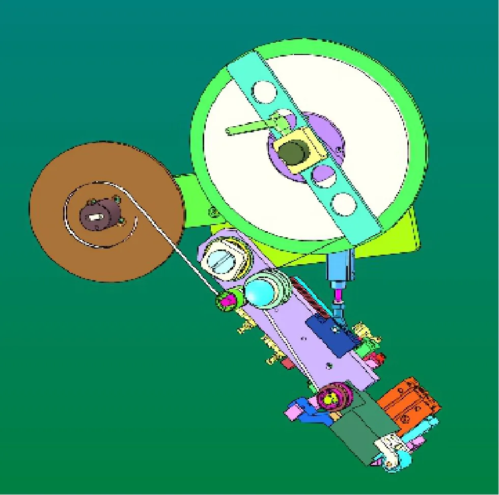 Tape Applicator Heads: Liner-Peeling, Non-Peeling and Waste-Rewinding — Waste-rewinding tape head (3D model)