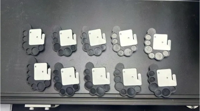 Vision-Guided Precision Labeling Machine — Precision irregular parts labeled with vision positioning