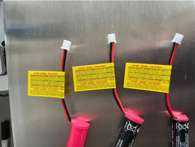 Semi-Automatic Fold-Over (Flag) Labeling Machine for Cables — Cables with fold-over flag labels